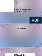 Classification of Reservoir and Reservoir Fluids