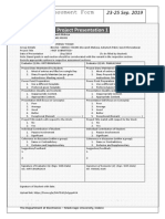 Project Presentation 1: Assessment Form