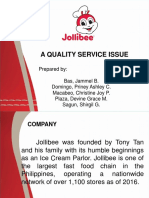 Jollibee service quality issues