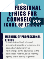 Prof Code of Ethics Dilemmas