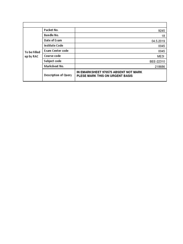 0045-Absent No Not Mark | PDF