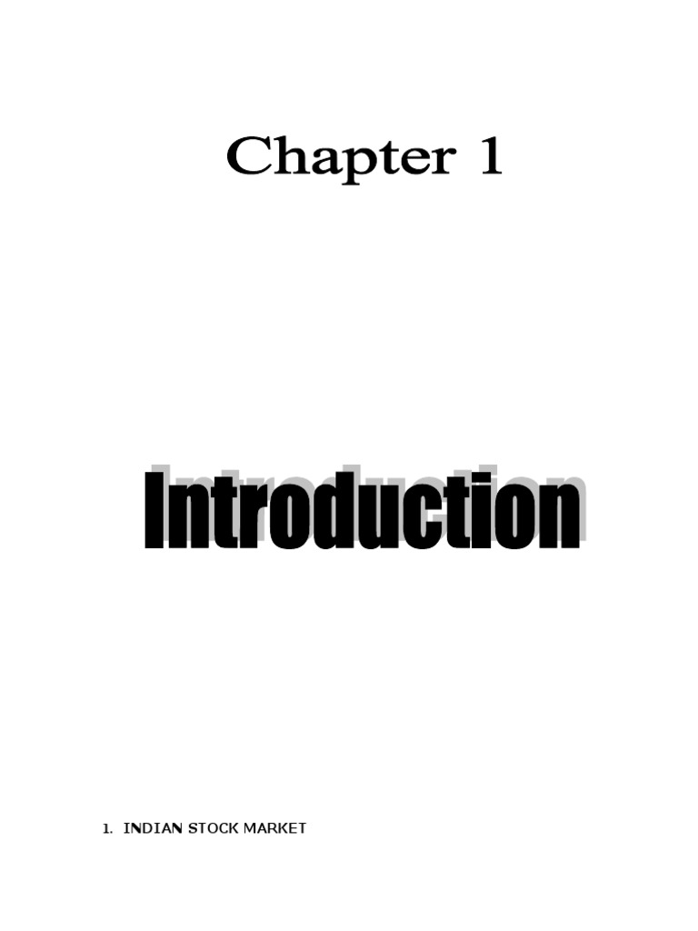 Indian Stock Market | PDF | Investment Fund | Investing
