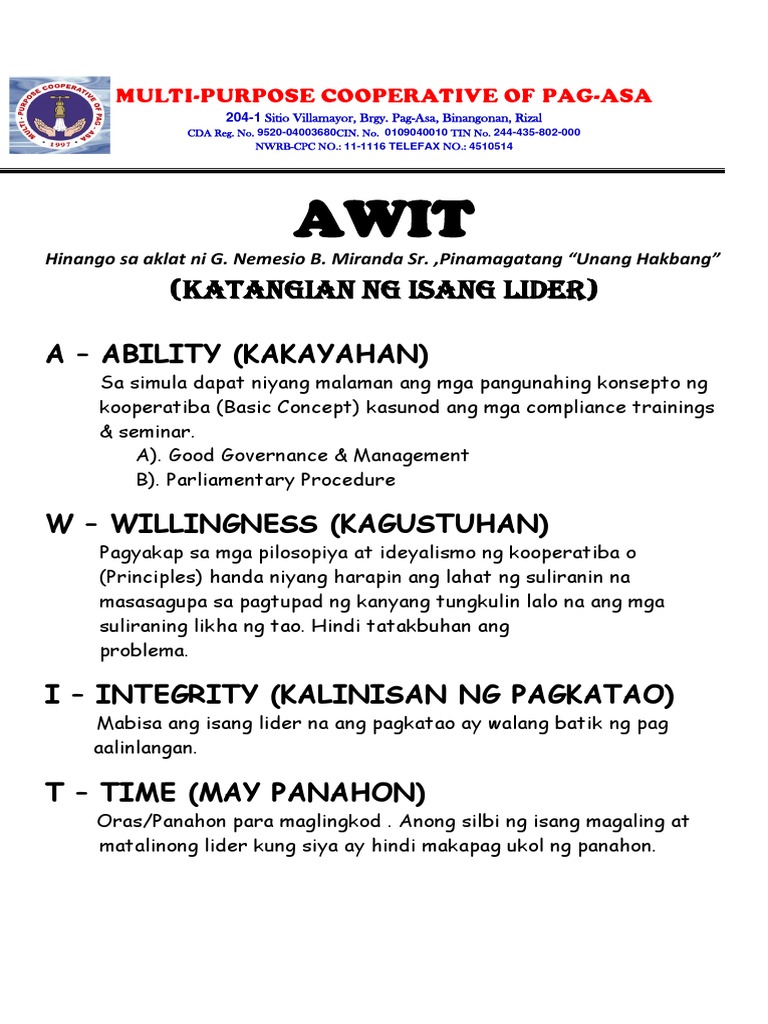 AWIT | PDF