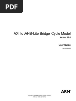 AXI To AHB-Lite Bridge Cycle Model