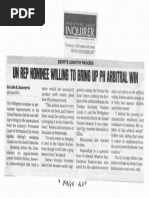 Philippine Daily Inquirer, Sept. 26, 2019, UN Rep nominee willing to bring up PH arbitral win.pdf