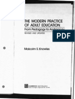 The Modern Practice of Adult Education ,: From Pedagogy To Andragogy