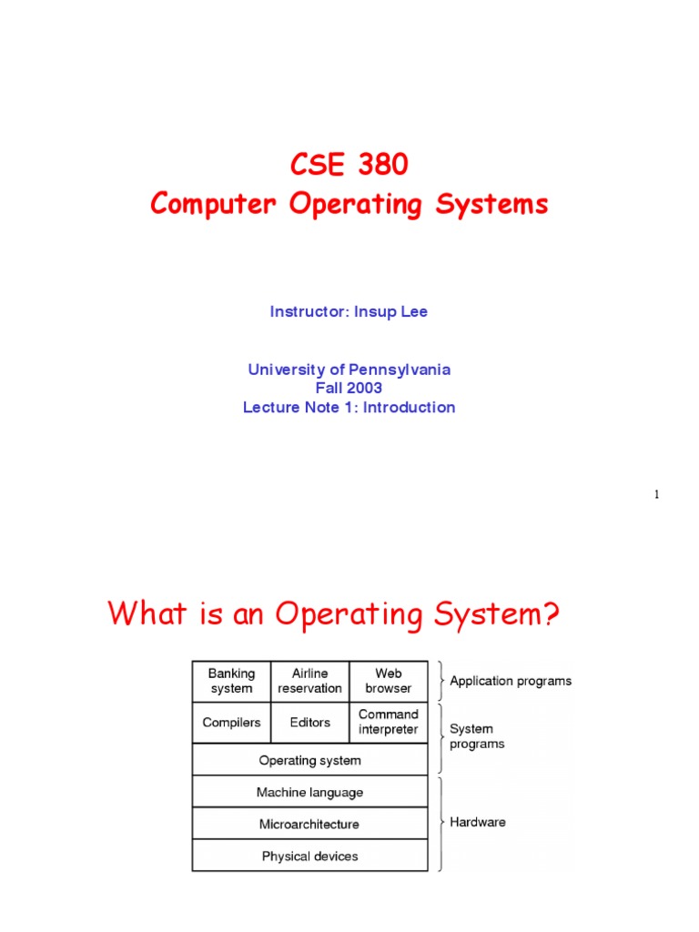 ln1 Intro v2 PDF | PDF | Operating System | Computer Program