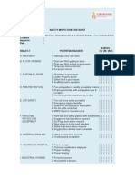 Safety Inspection Checklist Project: Location: Inspector: Date