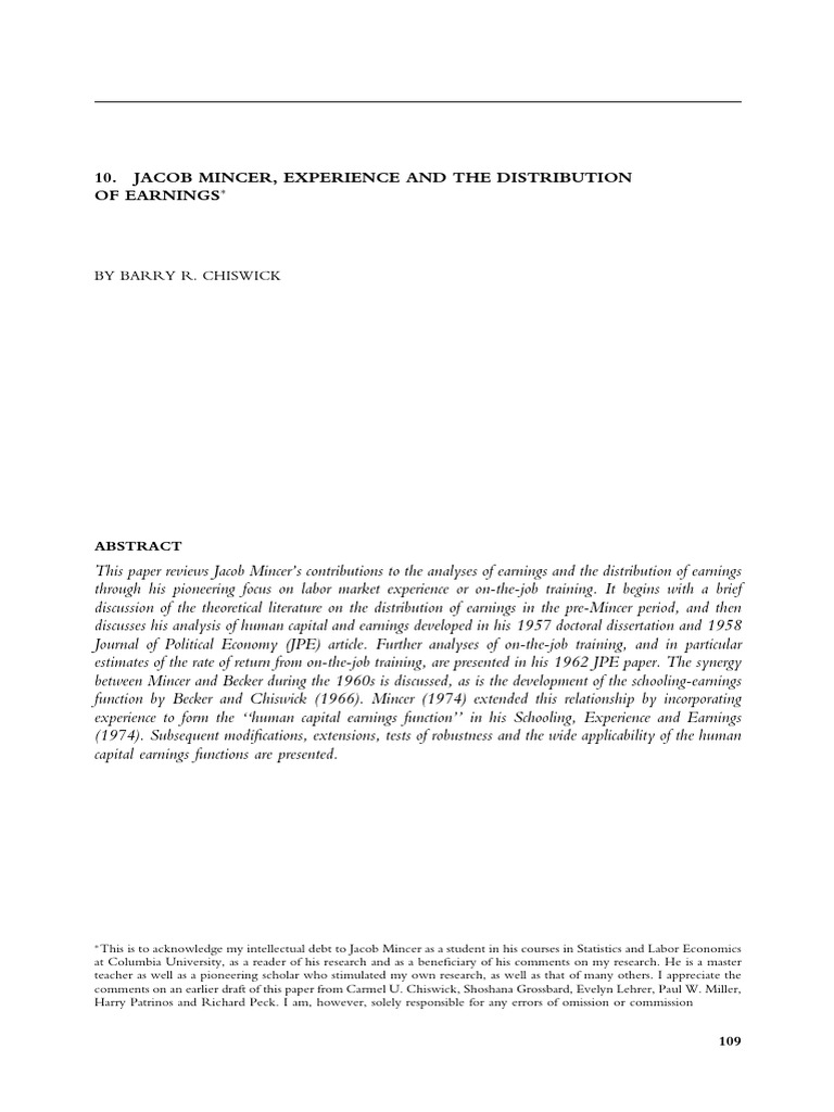 TUGAS 1 (Shoshana Grossbard) Jacob Mincer A Pioneer of Mo (BookFi Org