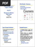 EE2323:Microprocessors & Computer Architecture: February 25, 2013