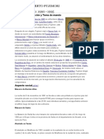 Alberto Fujimori Primer Periodo: 1990 - 1995: Periodo de Transición y Toma de Mando