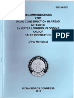 Irc 34 2011 Recommendations For Road Construction in Areas Affected by Water Logging Flooding and Salts Infestationpdf PDF