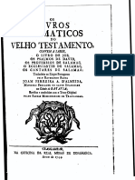 Os Livros Dogmaticos Do Velho Testamento... Traduzido Pelo Reverendo Padre Joam Ferreira a. D'Almeida (1744, Trangambar)