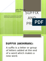 Suffix AND Prefix: Bahasa Inggris Dasar