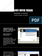 Windows Movie Maker: Adriano A. Diaz JR