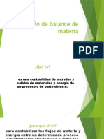 Calculo de Balance de Materia