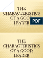 The Characteristics of A Good Leader