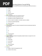 Operating Systems Concepts MCQs