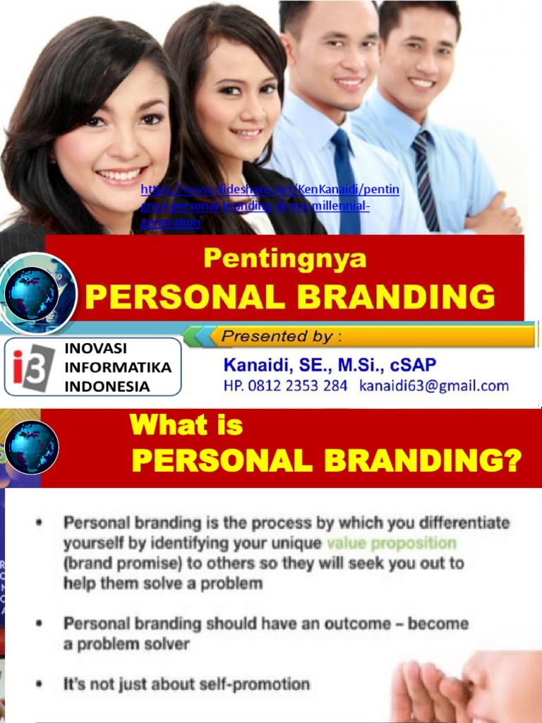 Pentingnya Personal Branding Materi Pelatihan Personal Presentation