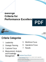 Baldrige Criteria For Performance Excellence