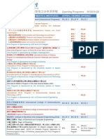 學術單位 Academic Departments & Institutes 授與學位 Degree Offered: Opening Programs AY2019-20