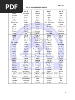 Year 2 & 3 Spelling List