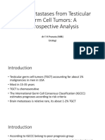 Brain Metastases From Testicular Tumors