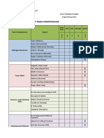 Questionnaire Form of Team Competencies: Date: Name: Name of Your Partner