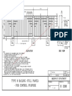 Type 8 Railing (Full Panel) : Elevation End View