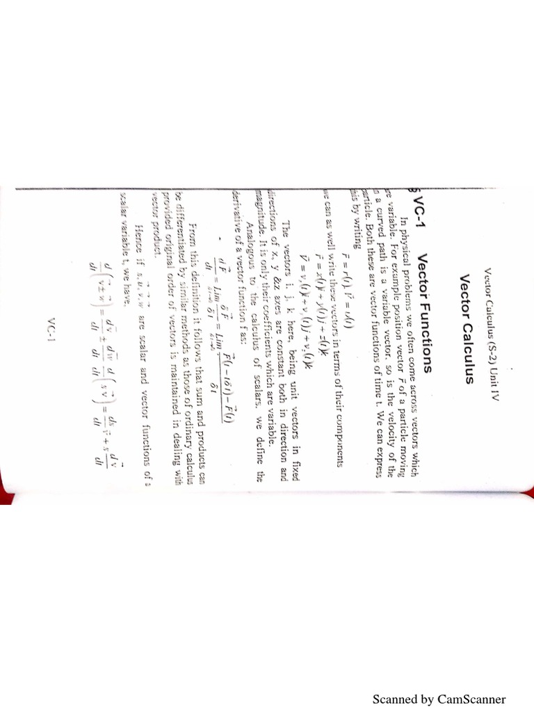 Vector Calculus | PDF