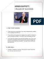 Warren Buffetts Top 10 Rules of Success Notes