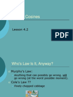 Law of Cosines: Lesson 4.2
