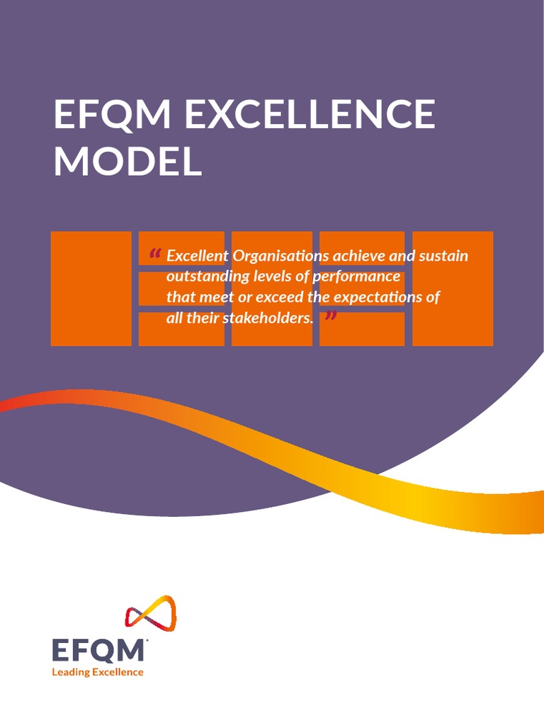 EFQM Excellence Model 2013 | PDF | Strategic Management | Goal