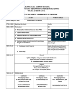 Susunan Acara Seminar Regional Strategi Rumah Sakit Mengantisipasi Perubahan Di Era 4.0 Secara Etis Dan Legal