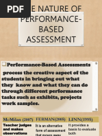 The Nature of Performance-Based Assessment