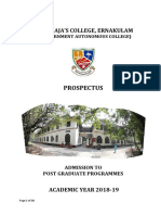 Maharaja'S Maharaja'S College, Ernakulam, Ernakulam: Prospectus