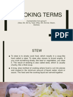 9 COOKING TERMS W/ VIDS