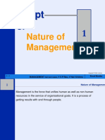 Chapt Er 1: Nature of Management