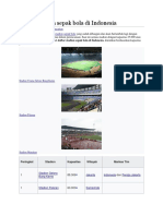Daftar Stadion Sepak Bola Di Indonesia