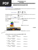 Desmostrative Adjectives