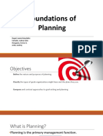 Foundations of Planning For Better Management