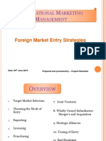 Foreign Market Entry Strategies