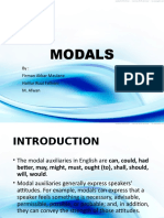 Modals: By: Firman Akbar Maulana Halilur Rizal Fathoni M. Afwan