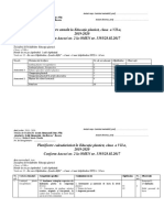 Planif. Ed - Plastica Cls VII