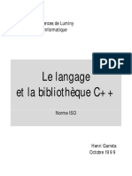 le langage et la bibliothèque c++