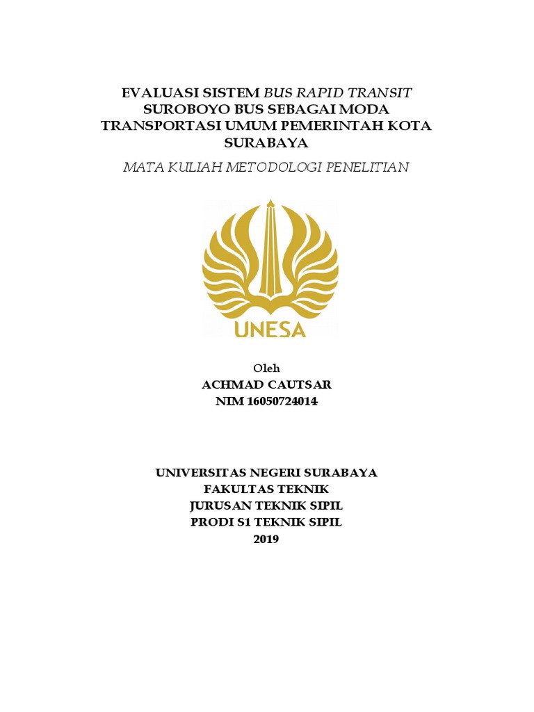 Cover Skripsi Unesa - Ide Judul Skripsi Universitas