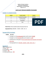 G4 Notes #1.1A Place Value Through Hundred Throusands