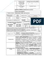 Programa Analitică (Curriculumul Cursului) : Drept Contravenţional Paşcaneanu Tudor, Conf. Univ. DR