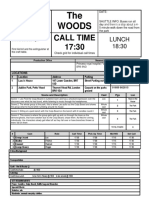 10 Call Sheet Template