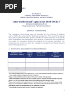 Inter-Institutional Agreement 2014-20 (21) : Between Institutions From Programme and Partner Countries